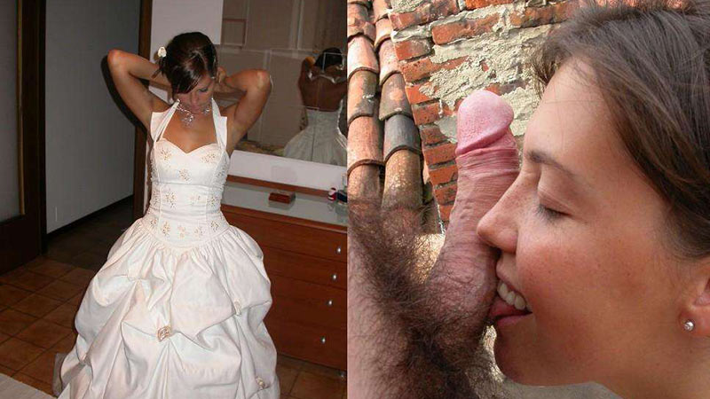 Brides first honeymoon blowjob pics