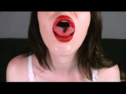 Teasing lips tongue