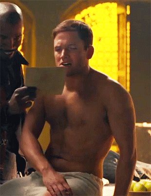 best of Sexy chested egerton taron bare