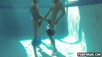 Underwater handjob