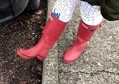 Miss reccomend amateur rubber boots cock crush