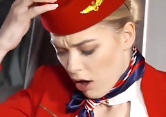 Tabasco reccomend with pantyhose stewardess airport flight