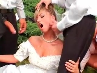 best of Gangbanged gets german wedding bride