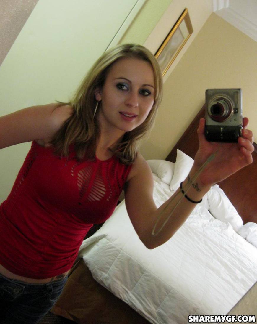 Blonde sweetheart first camera with