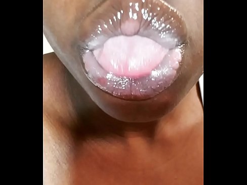 best of Lipstick fetish ebony tongue