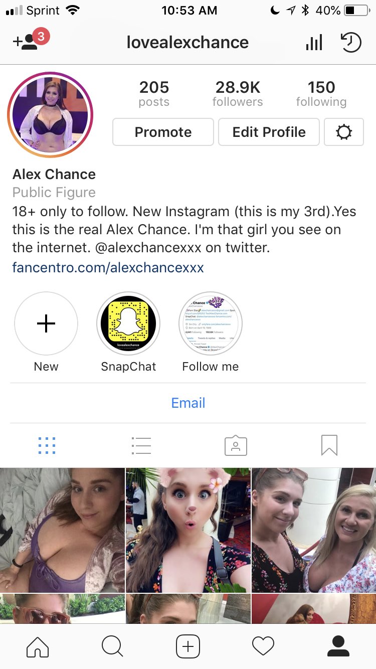 Alex chance instagram stories twitter