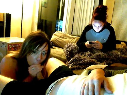 best of Roommate blowjob couch with