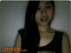 Asian girl plays with omegle