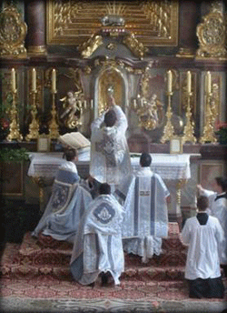 Traditional latin mass feast sacred