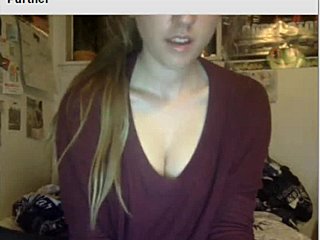 best of Omegle falls trick girl sexy