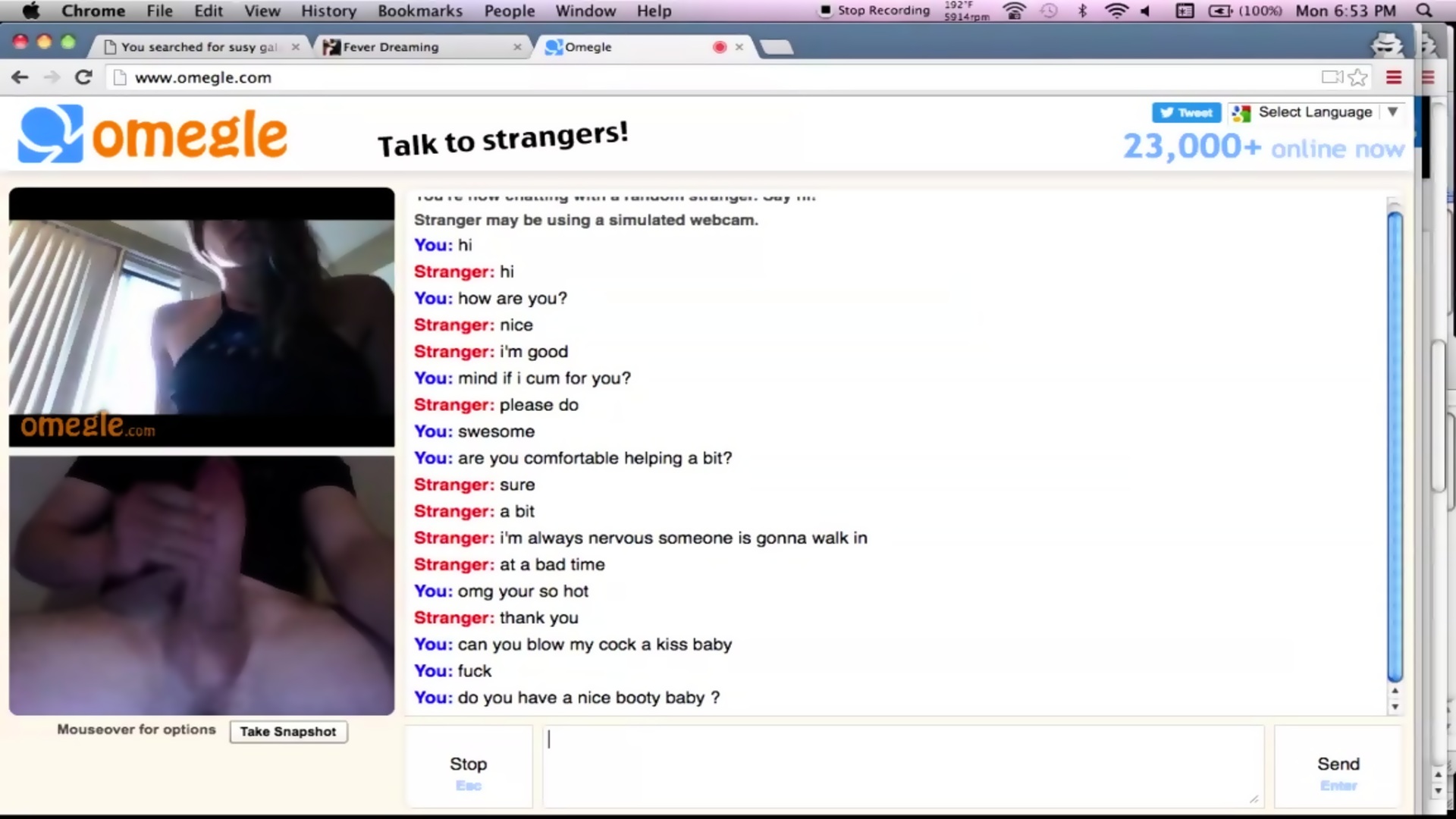 Cheating omegle slut with