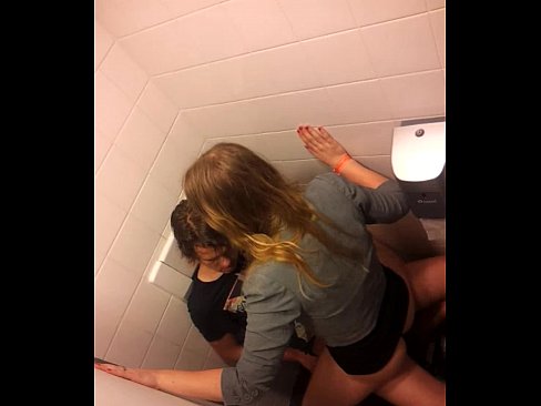 Girls fucking in a bathroom