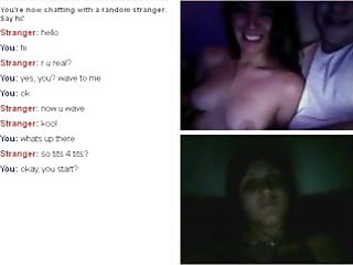 best of Couple omegle blowjob tits real