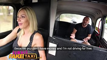 Female Fake Taxi Sexy driver sucks and fucks fare to get even.