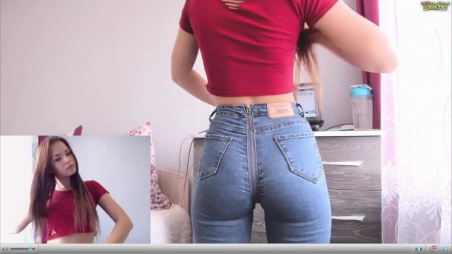 Goose reccomend hot girl jeans ass sit