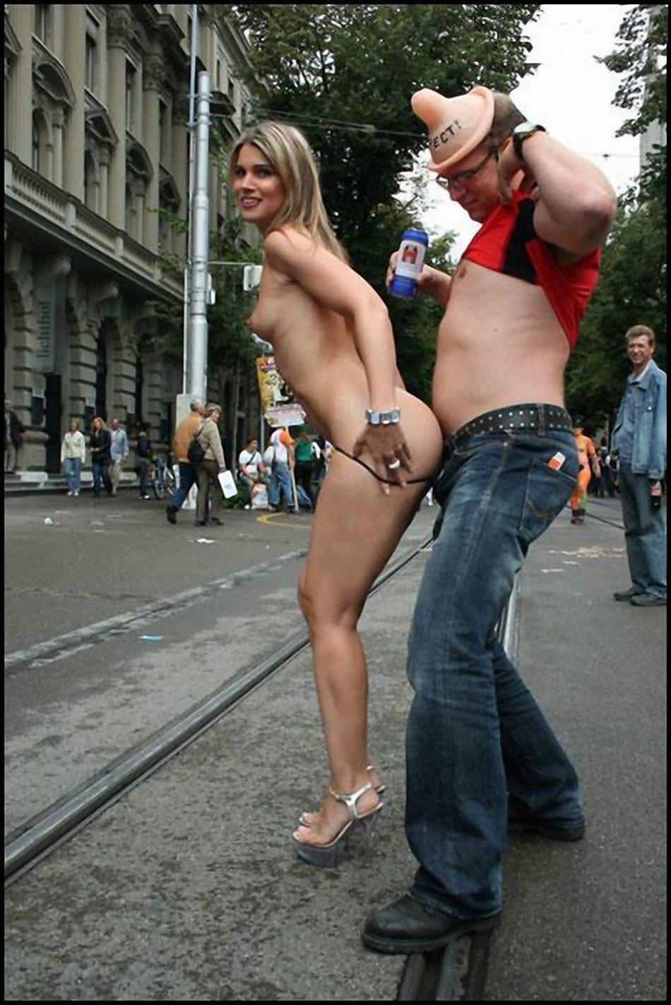 best of In women hot naked public posing