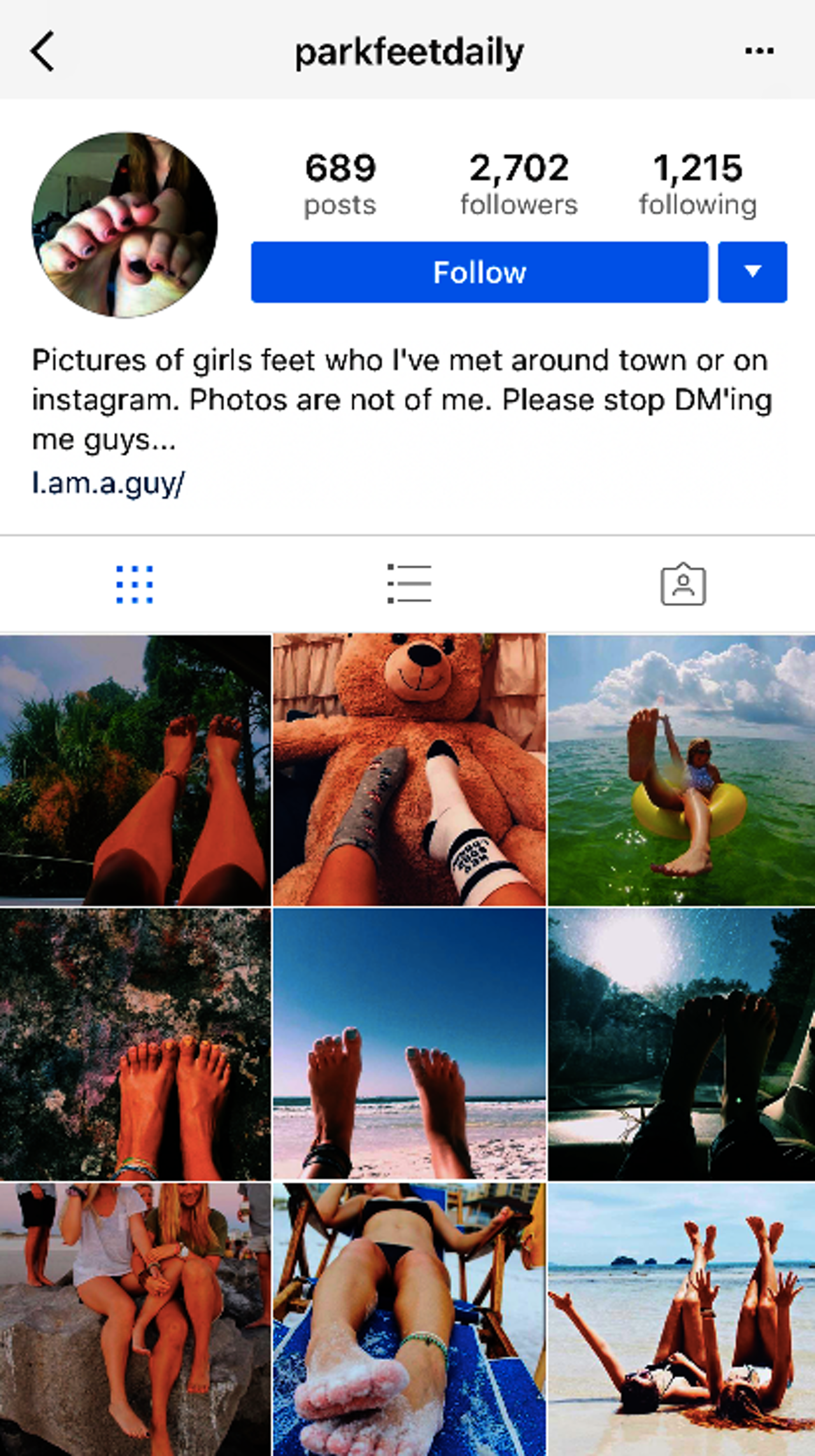 Instagram model footjob