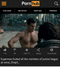 Sphinx reccomend superman fuck justice league once