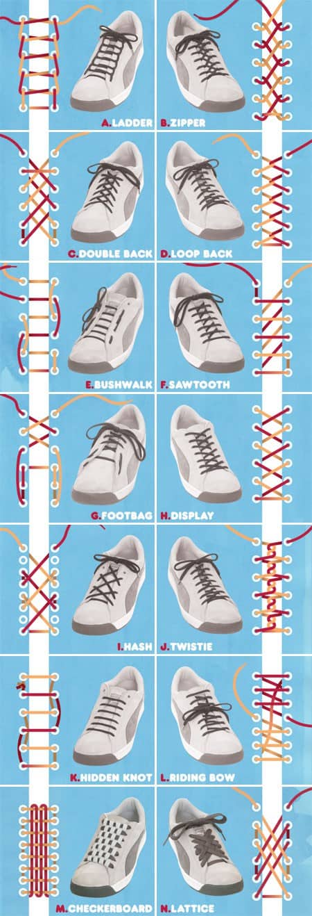 Superman reccomend tying shoe laces